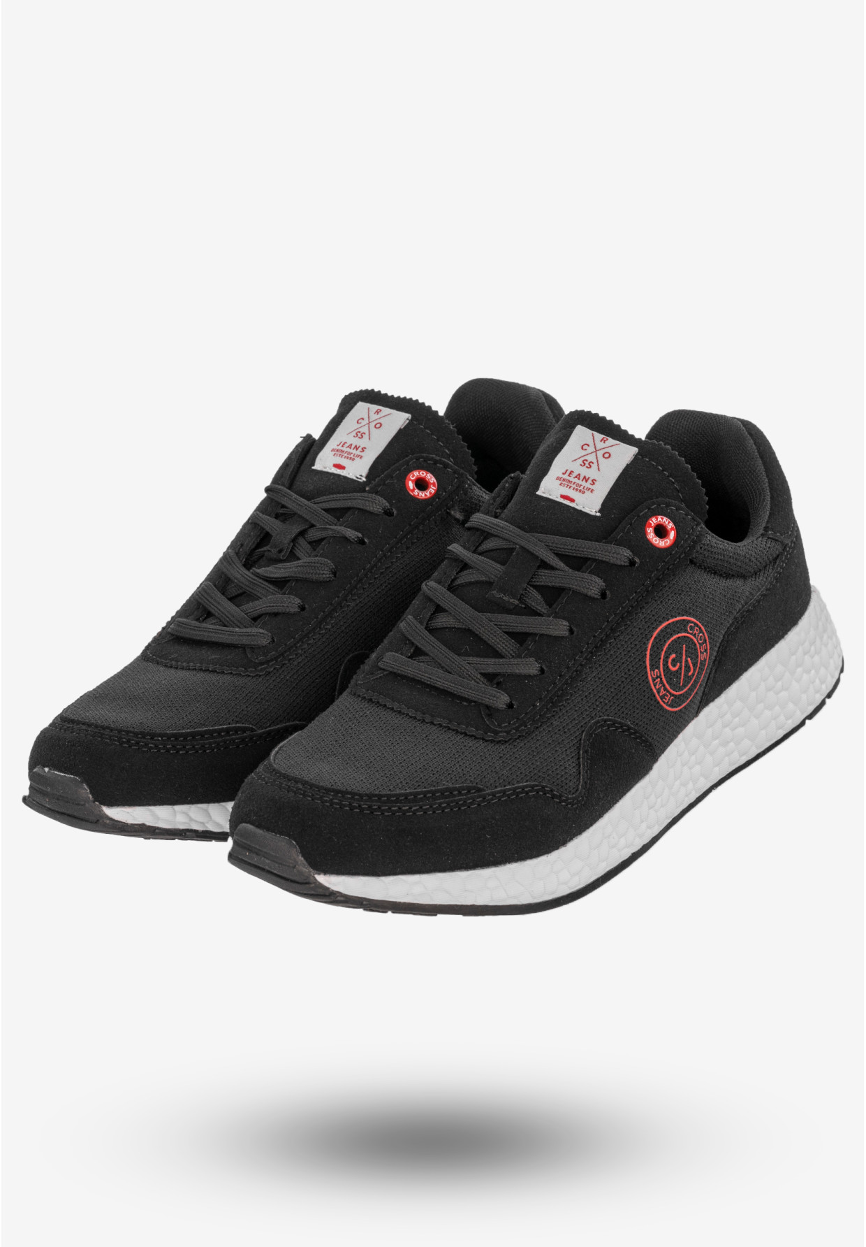 Sneakersy Męskie Buty Sportowe Wiosna Czarne Cross Jeans FF1R4010