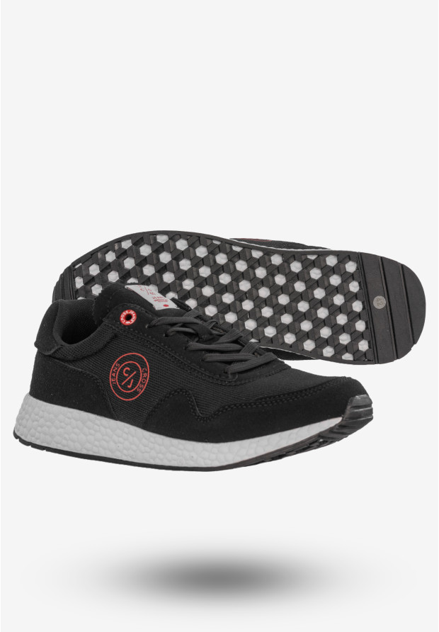 Sneakersy Męskie Buty Sportowe Wiosna Czarne Cross Jeans FF1R4010