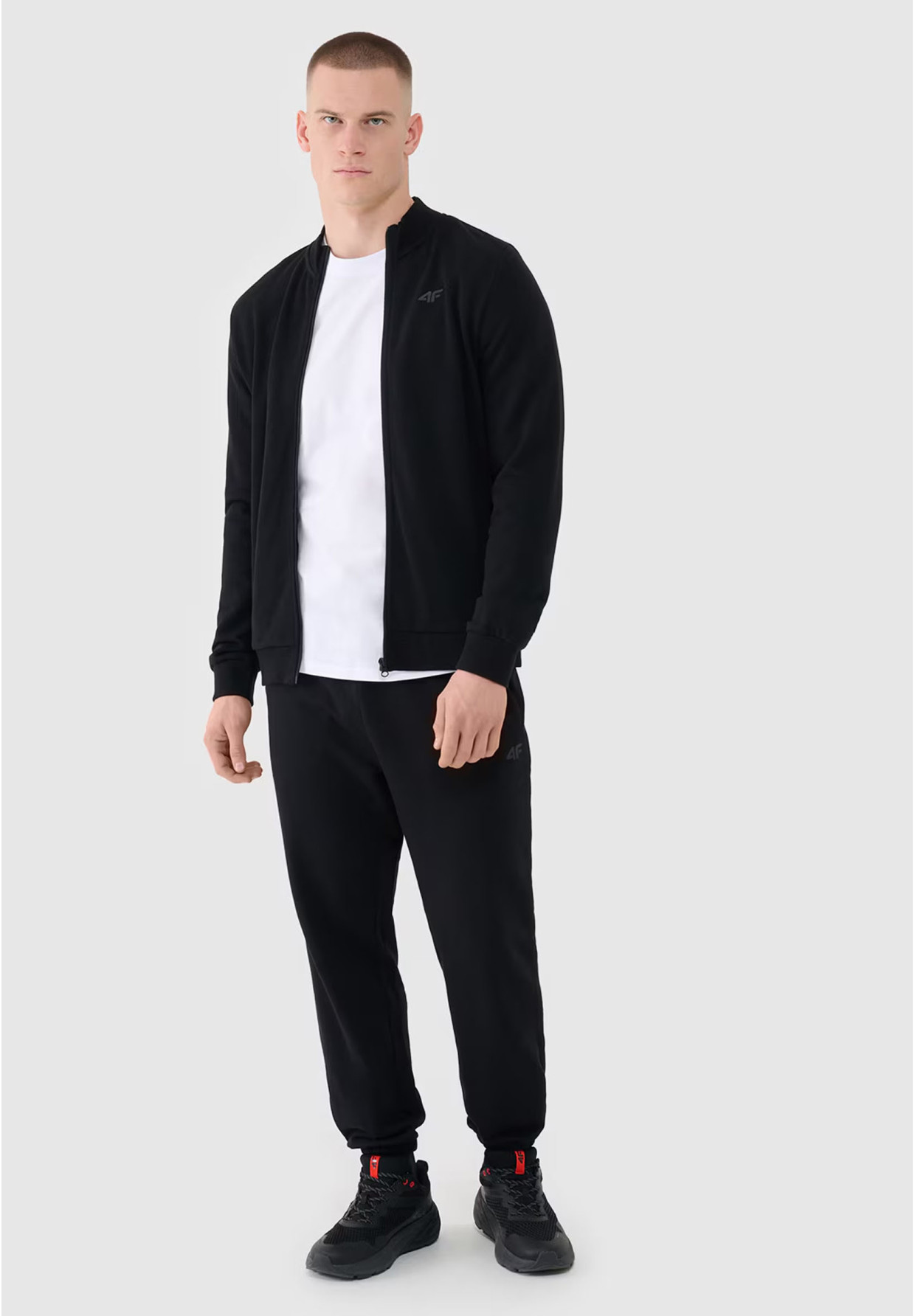 Bluza Męska 4F Sportowa Rozpinana Czarna 4FWMM00TSWSM1463