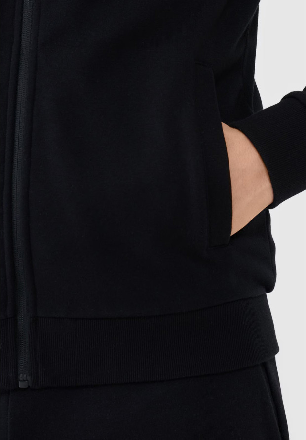 Bluza Męska 4F Sportowa Rozpinana Czarna 4FWMM00TSWSM1463