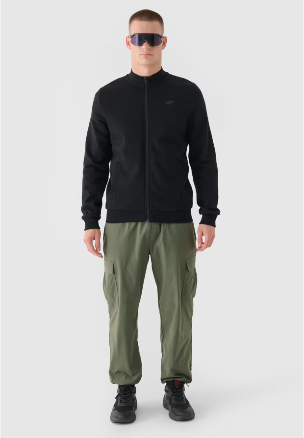 Bluza Męska 4F Sportowa Rozpinana Czarna 4FWMM00TSWSM1463