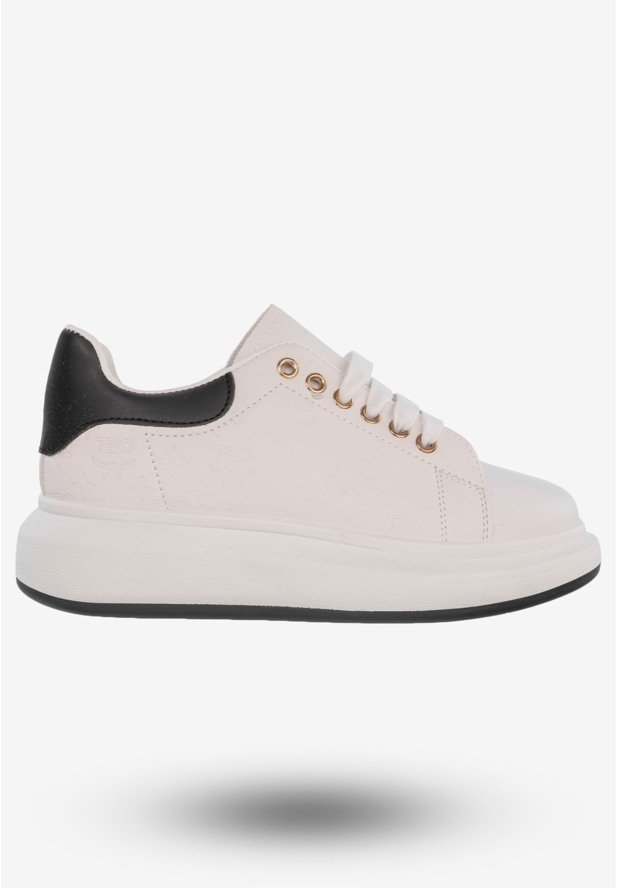 Sneakersy Damskie Tenisówki Buty Na Platformie Białe DML923-9A