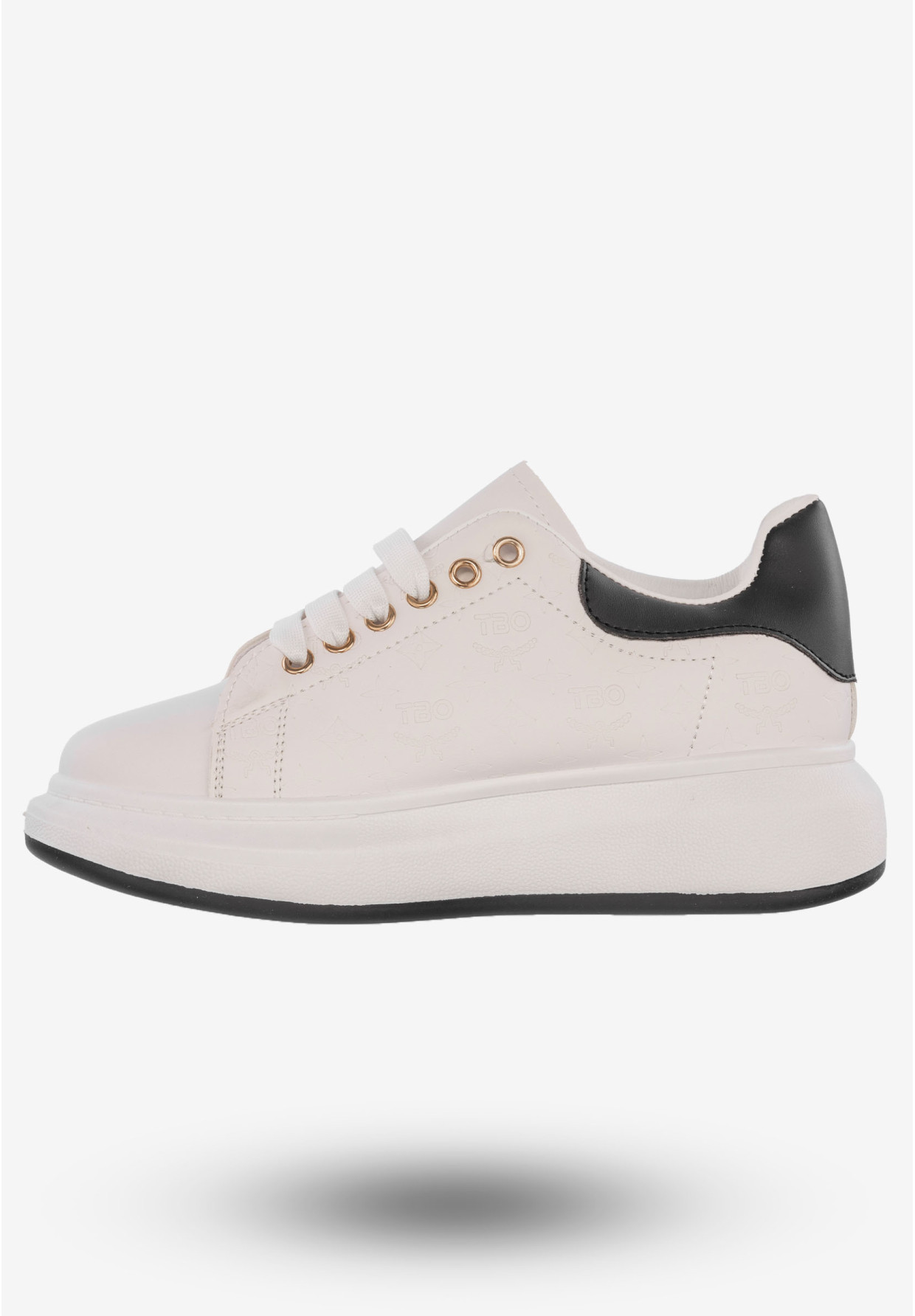 Sneakersy Damskie Tenisówki Buty Na Platformie Białe DML923-9A