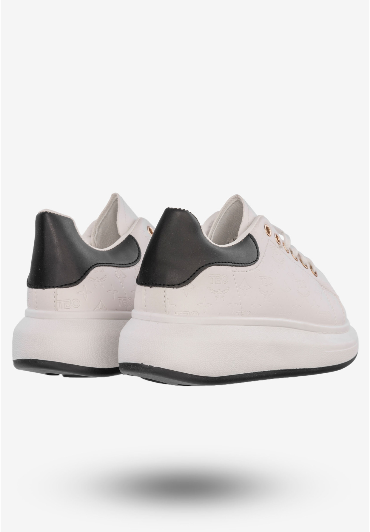Sneakersy Damskie Tenisówki Buty Na Platformie Białe DML923-9A