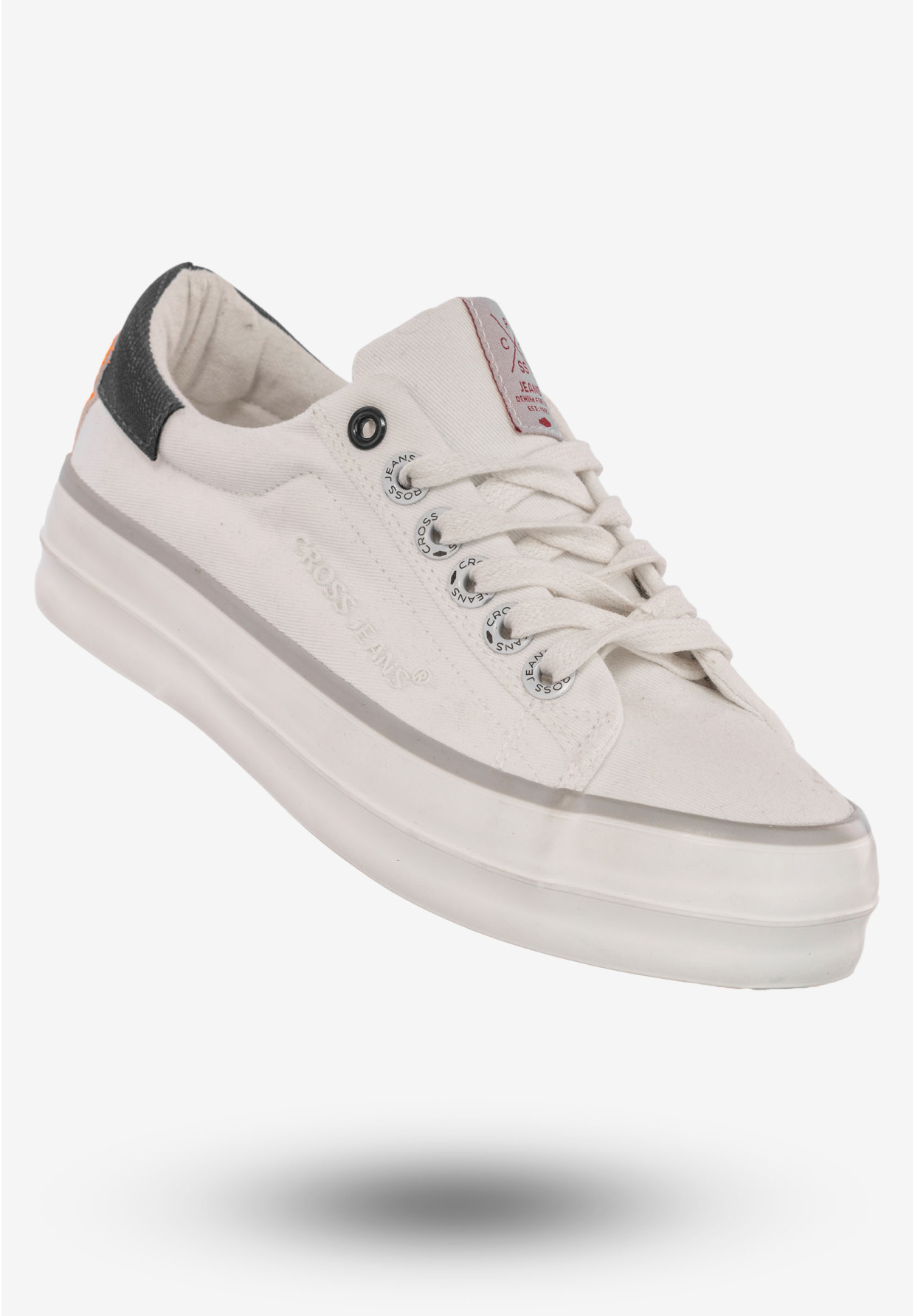 Tenisówki Damskie Trampki Buty Cross Jeans Białe FF2R4080C