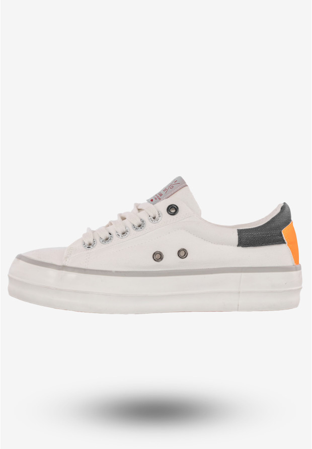 Tenisówki Damskie Trampki Buty Cross Jeans Białe FF2R4080C