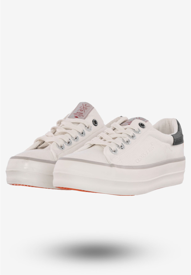 Tenisówki Damskie Trampki Buty Cross Jeans Białe FF2R4080C