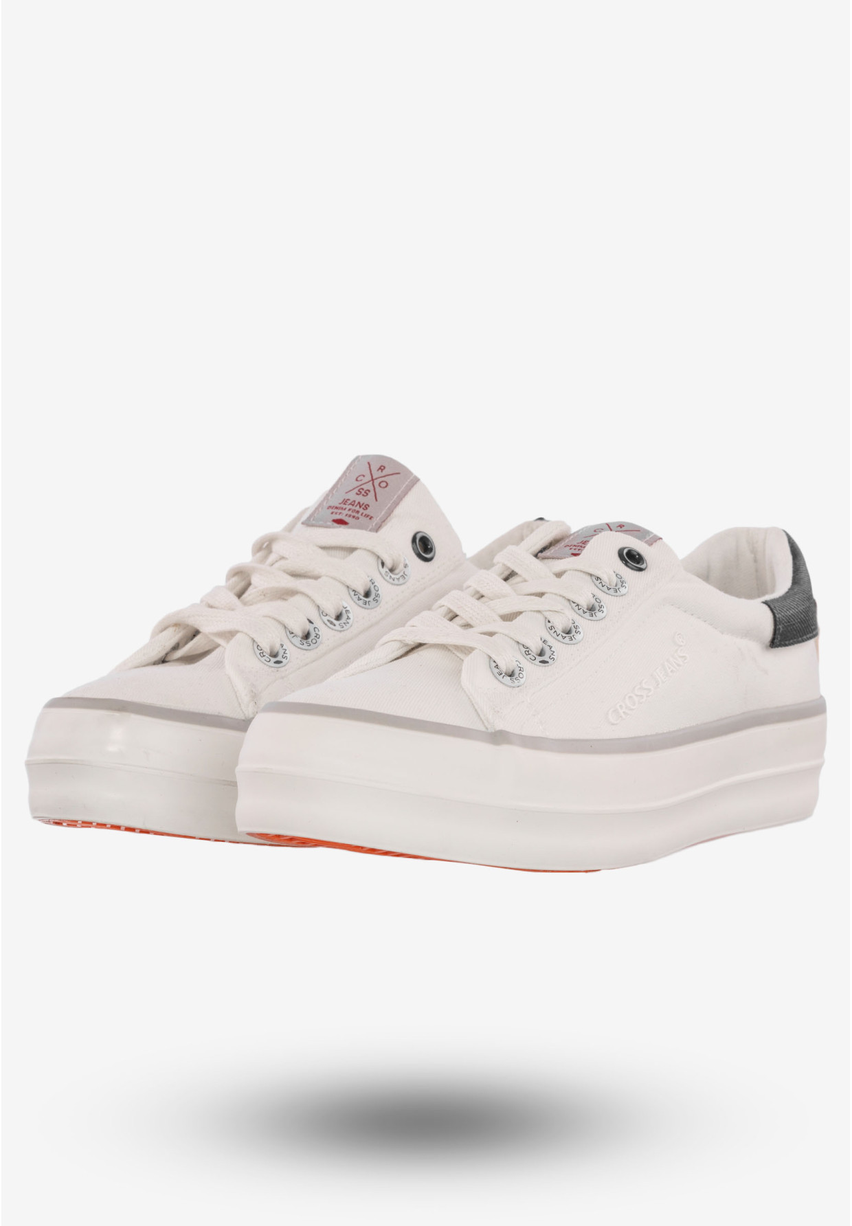 Tenisówki Damskie Trampki Buty Cross Jeans Białe FF2R4080C