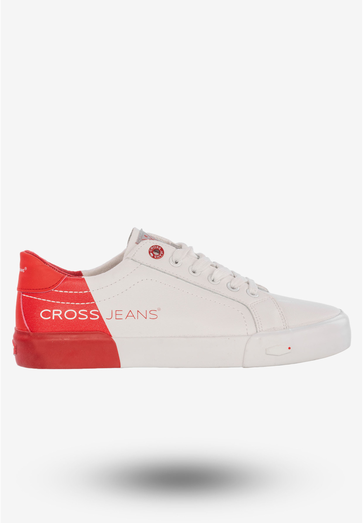 Tenisówki Damskie Trampki Buty Ekoskóra Cross Jeans Białe EE2R4016C