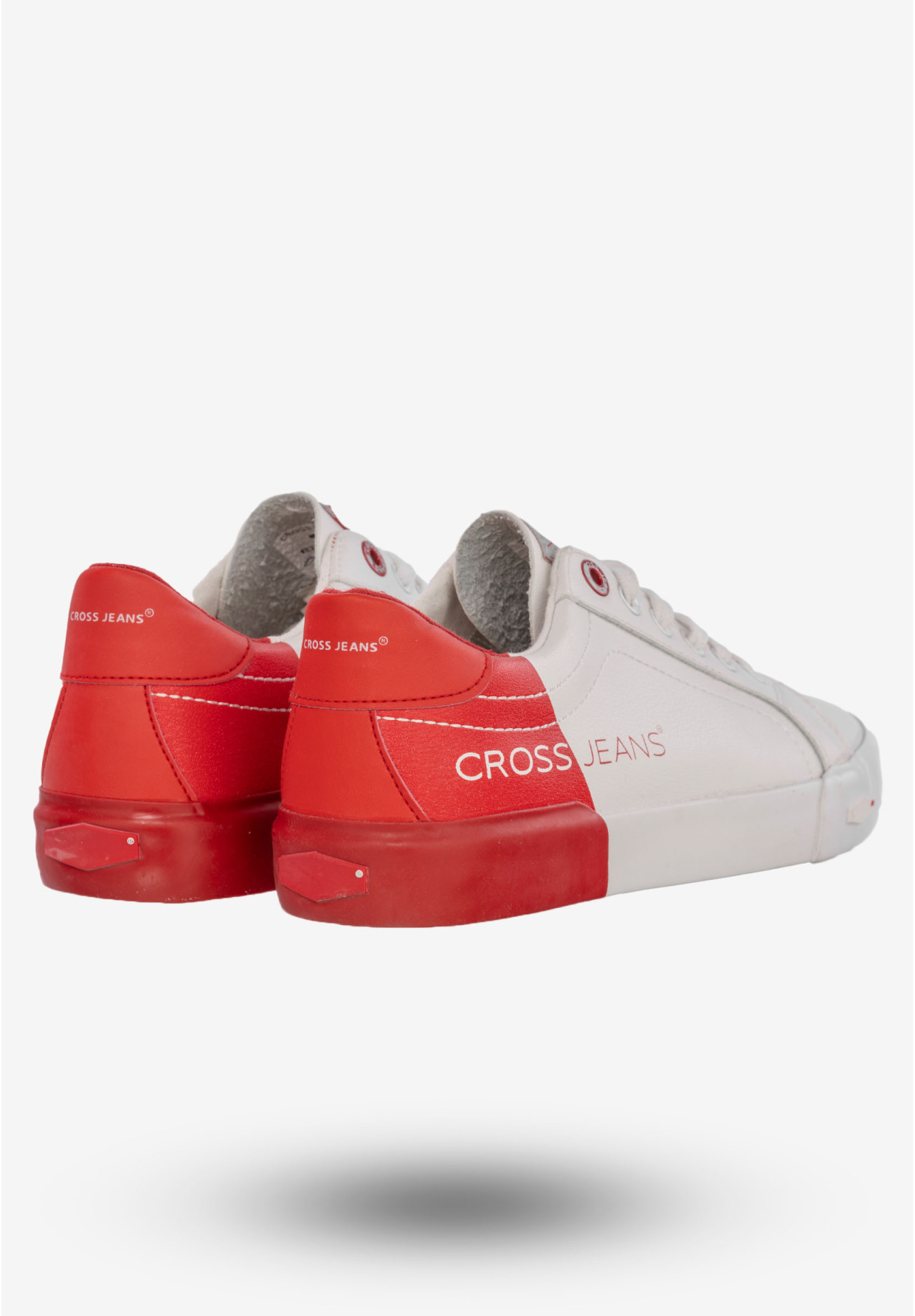 Tenisówki Damskie Trampki Buty Ekoskóra Cross Jeans Białe EE2R4016C