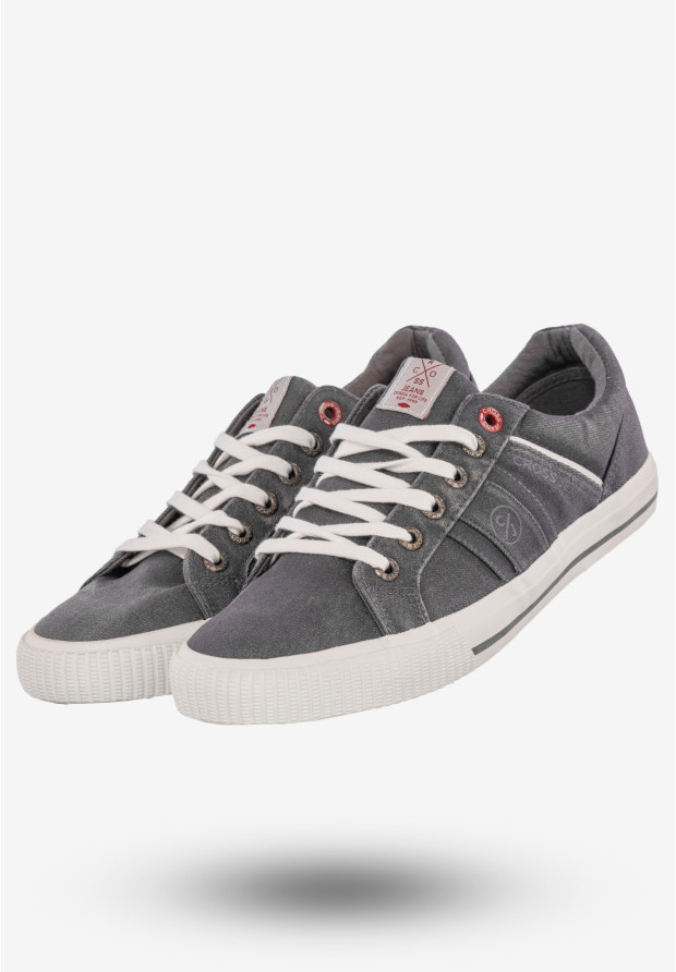 Tenisówki Męskie Trampki Buty Cross Jeans Szary Jeans FF1R4053C