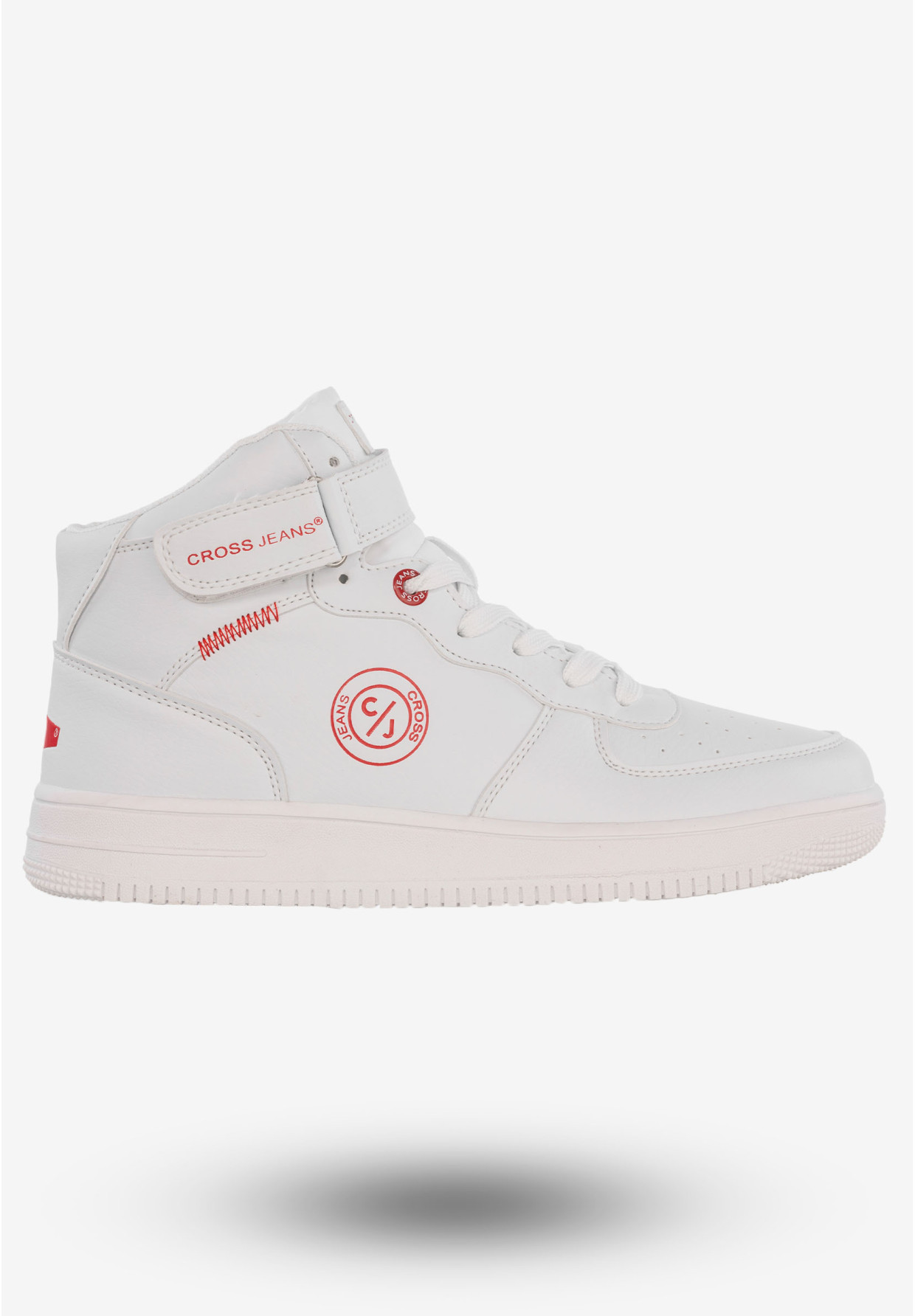 Sneakersy Damskie Buty Sportowe Ekoskóra Cross Jeans Białe EE2R4145C