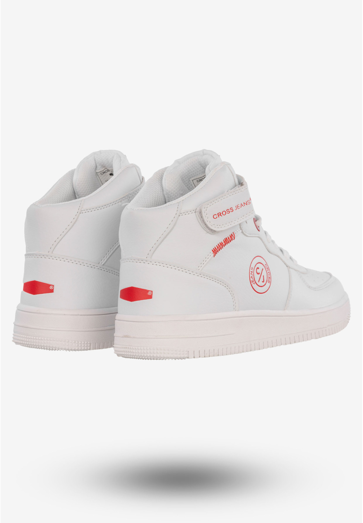 Sneakersy Damskie Buty Sportowe Ekoskóra Cross Jeans Białe EE2R4145C