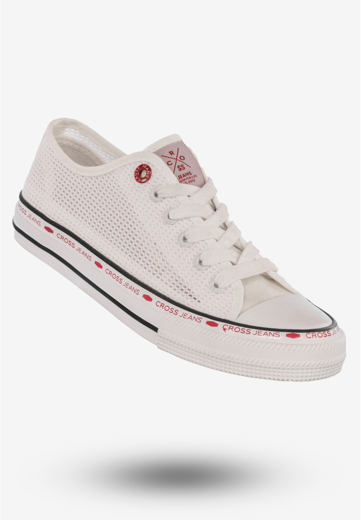 Trampki Damskie Tenisówki Buty Cross Jeans Białe FF2R4016C