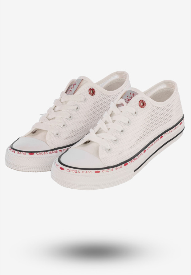 Trampki Damskie Tenisówki Buty Cross Jeans Białe FF2R4016C