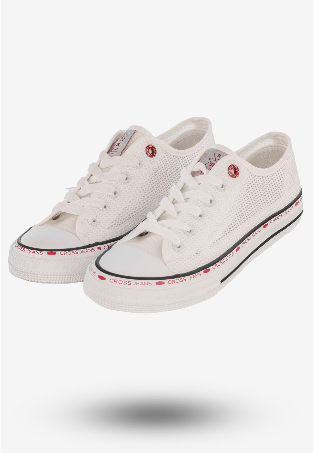 Trampki Damskie Tenisówki Buty Cross Jeans Białe FF2R4016C