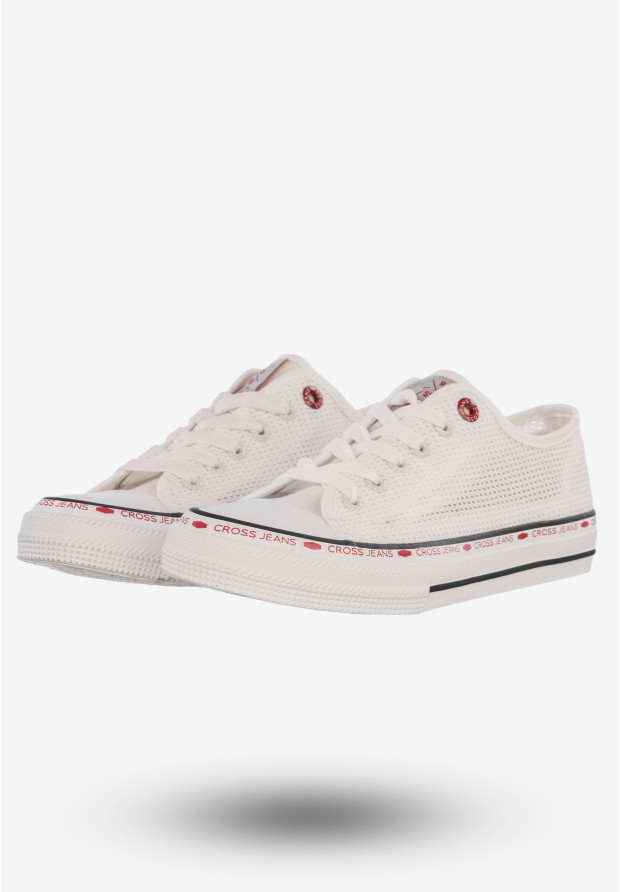 Trampki Damskie Tenisówki Buty Cross Jeans Białe FF2R4016C