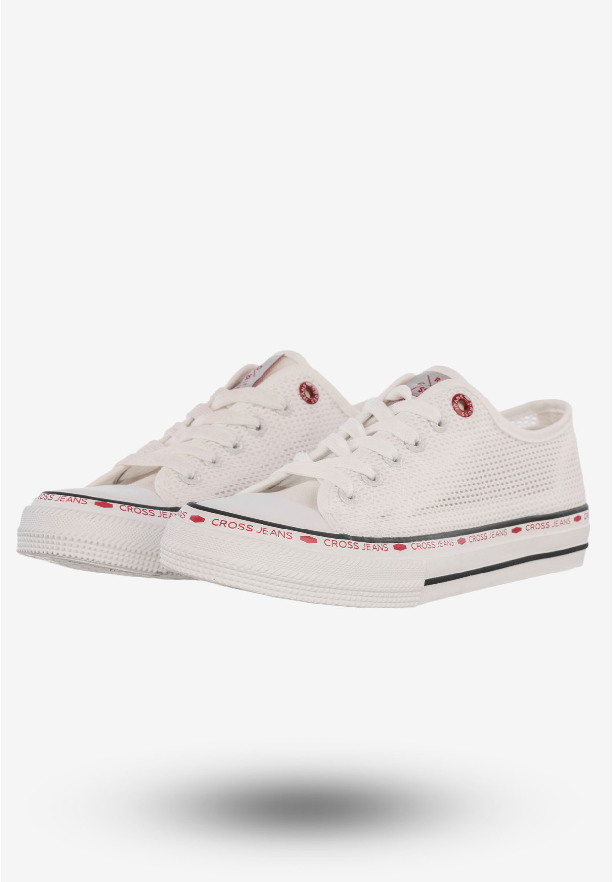 Trampki Damskie Tenisówki Buty Cross Jeans Białe FF2R4016C