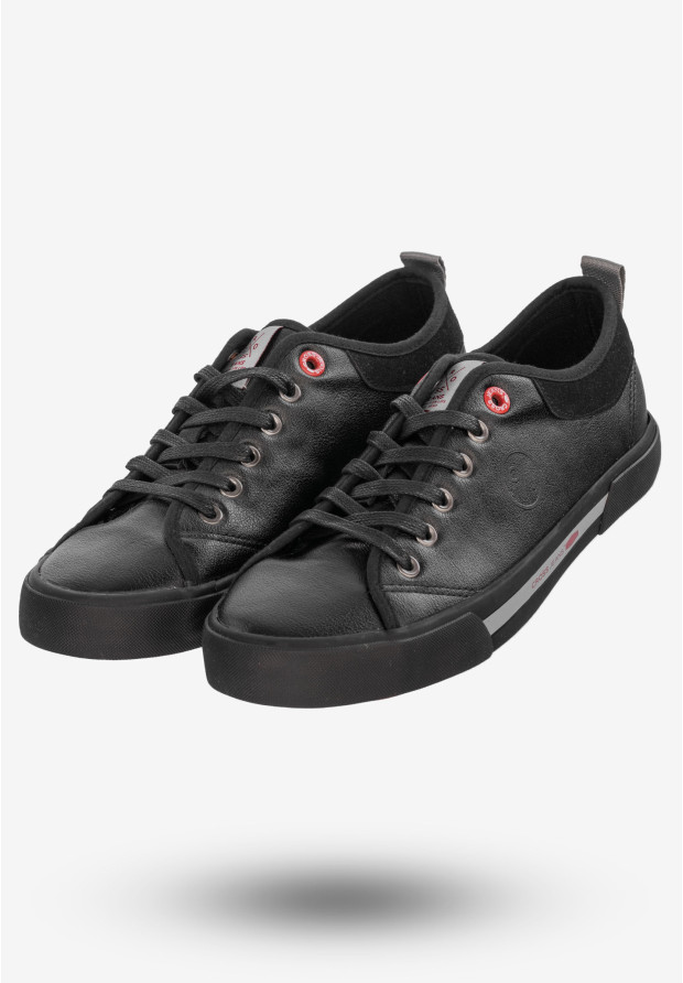 Trampki Męskie Tenisówki Buty Cross Jeans Czarne II1R4006C