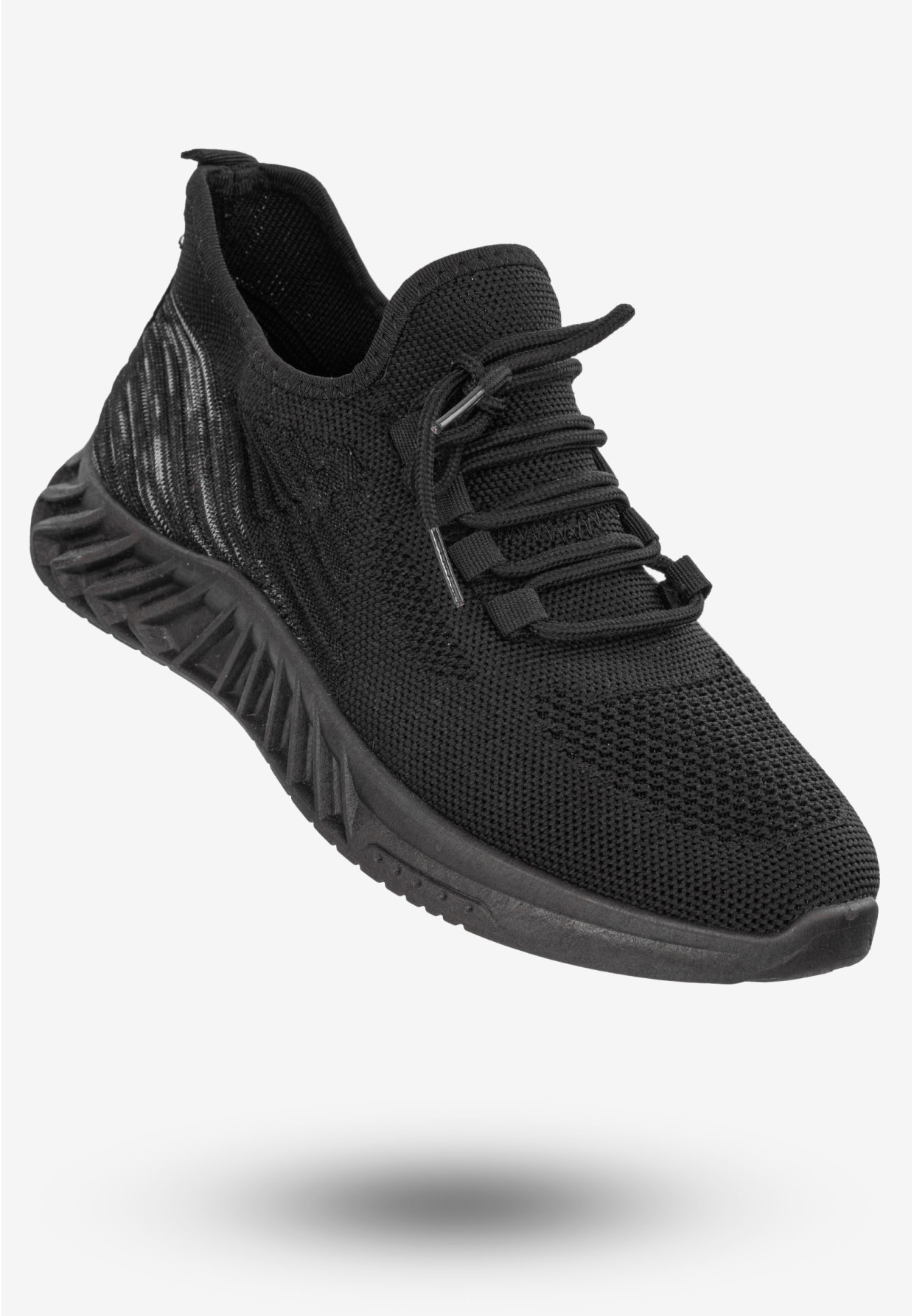 Sneakersy Męskie Buty Sportowe Do Biegania BROSPA Czarne TA02-1