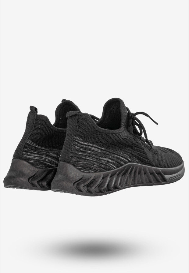 Sneakersy Męskie Buty Sportowe Do Biegania BROSPA Czarne TA02-1