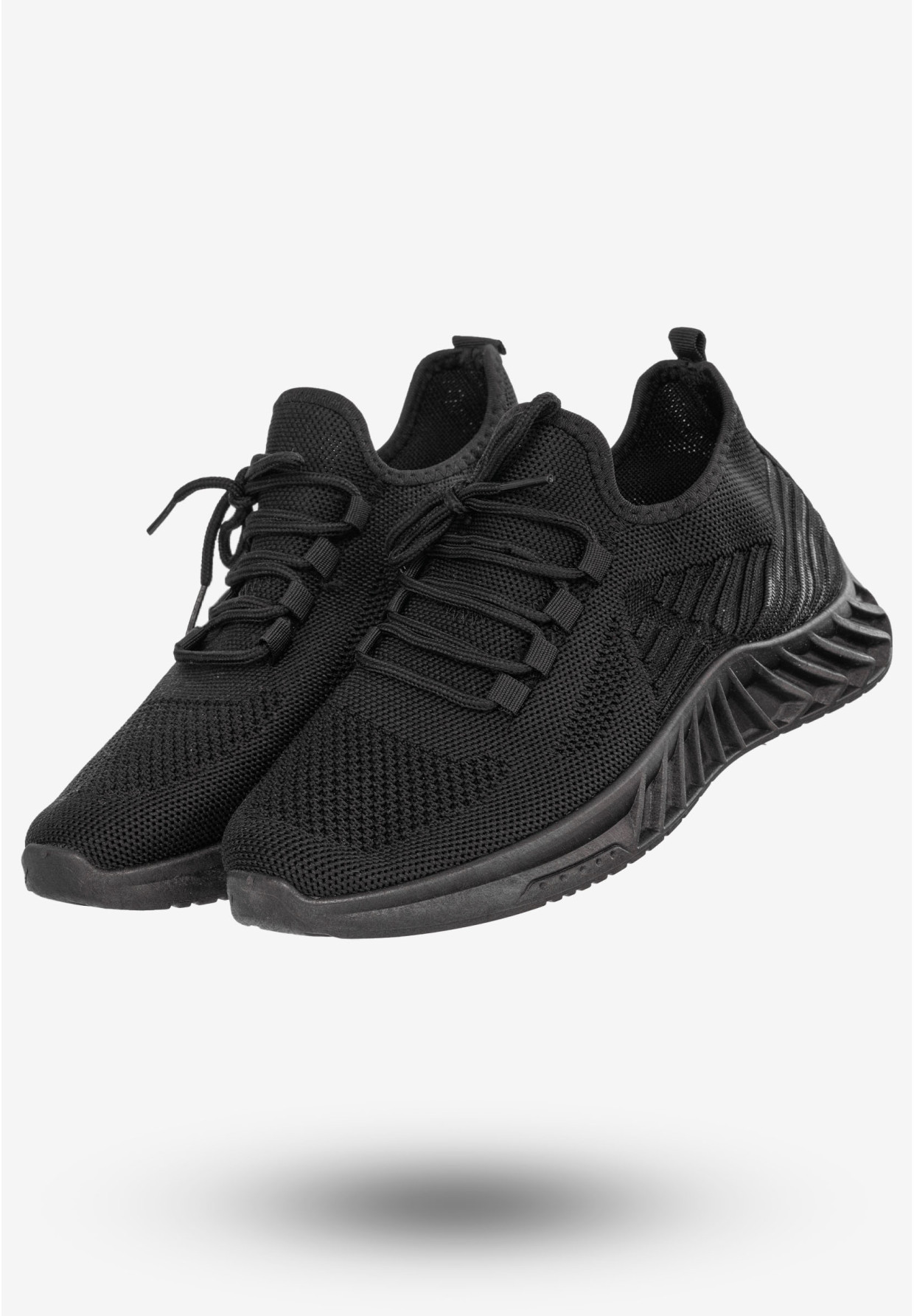 Sneakersy Męskie Buty Sportowe Do Biegania BROSPA Czarne TA02-1
