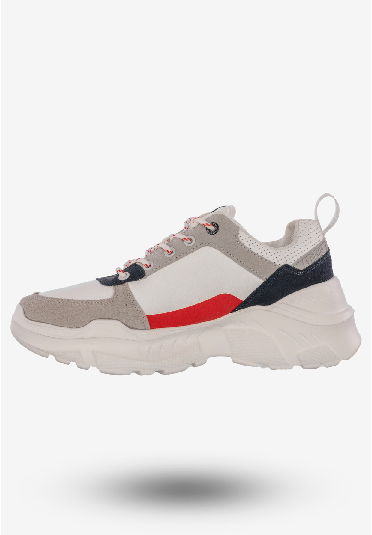 Snekaresy Damskie Buty Na Platformie Sportowe BIG STAR Białe II274283