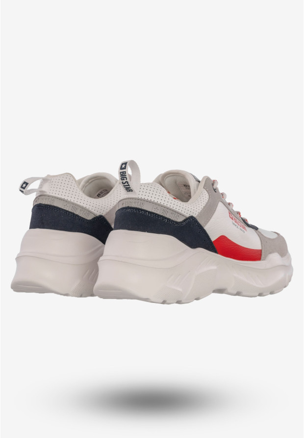 Snekaresy Damskie Buty Na Platformie Sportowe BIG STAR Białe II274283