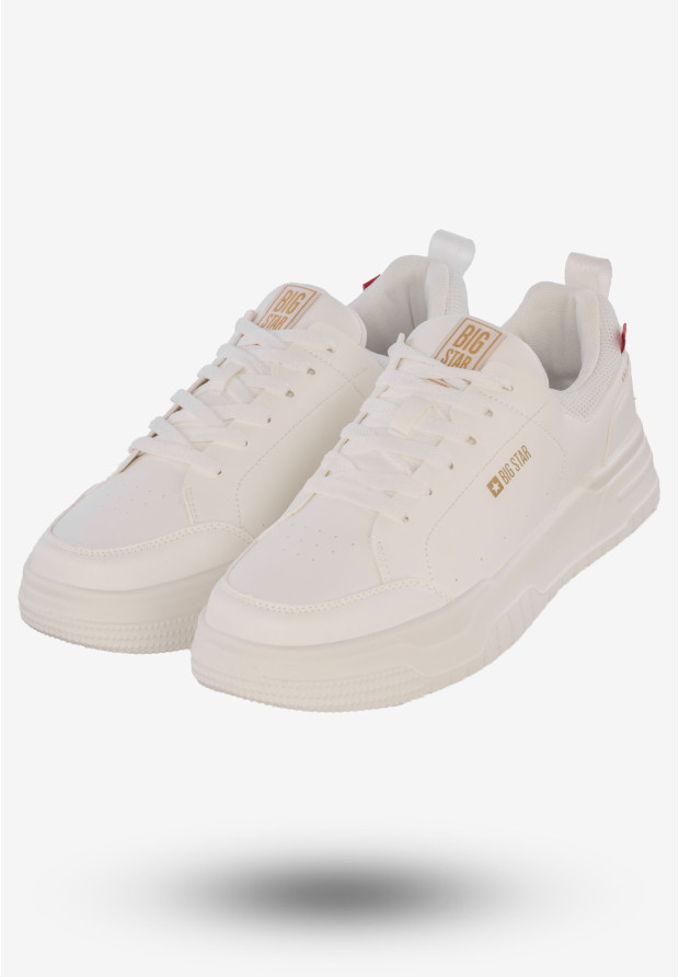 Sneakersy Męskie Buty Sportowe BIG STAR Białe NN174149