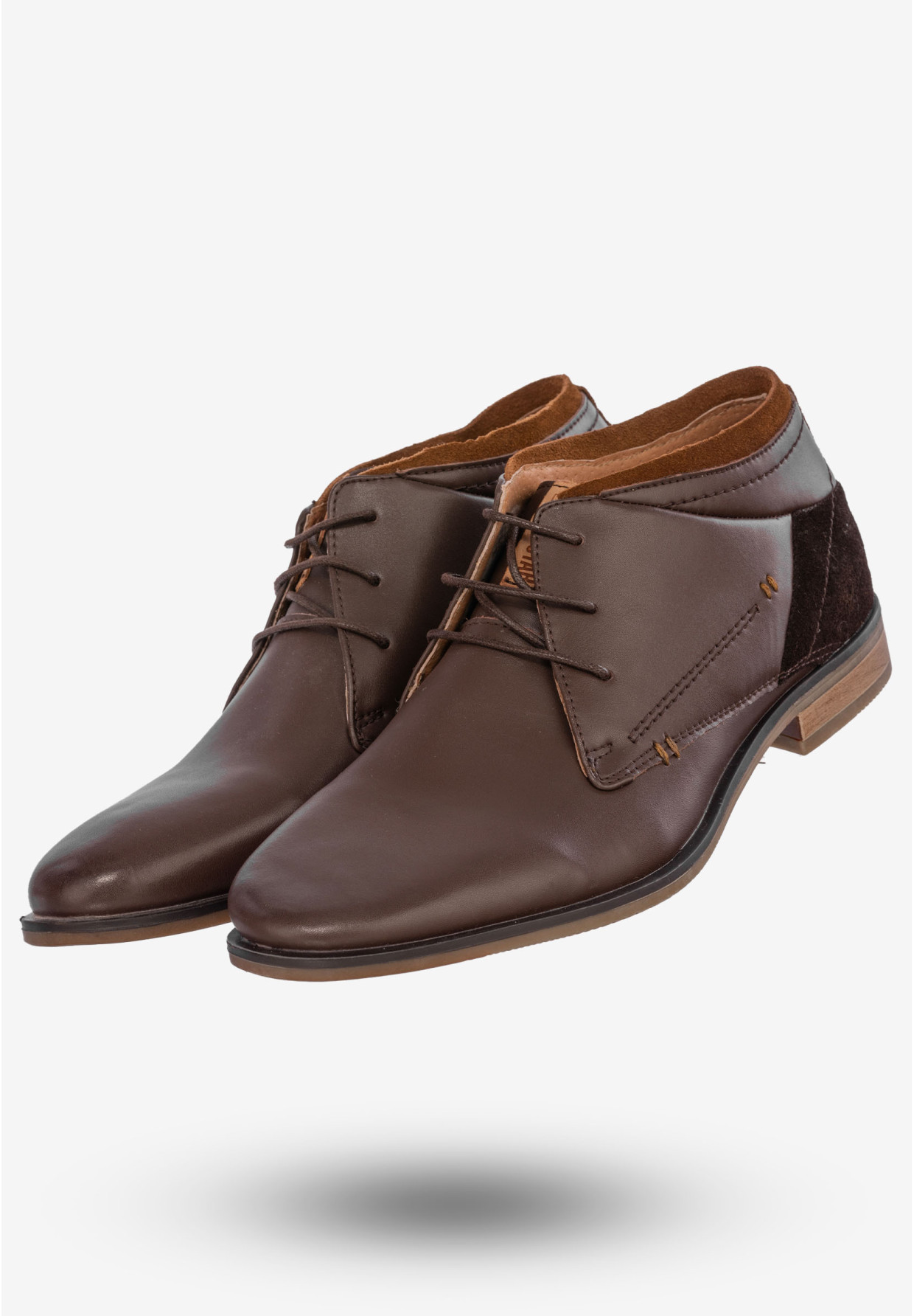 Półbuty Wizytowe Męskie Buty Eleganckie BIG STAR Brązowe T174047