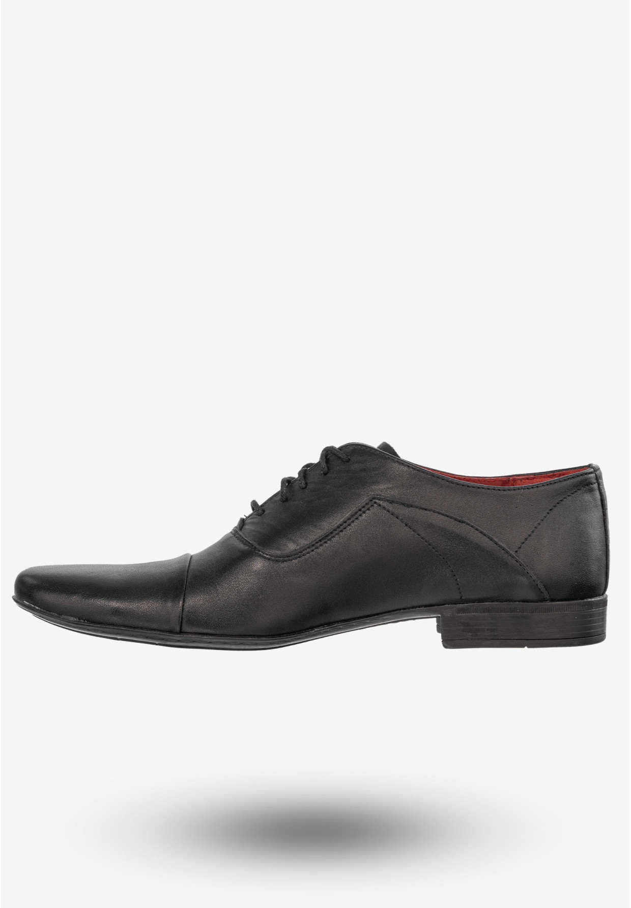 Półbuty Wizytowe Męskie Buty Eleganckie Peppe Rosso Czarne M400C