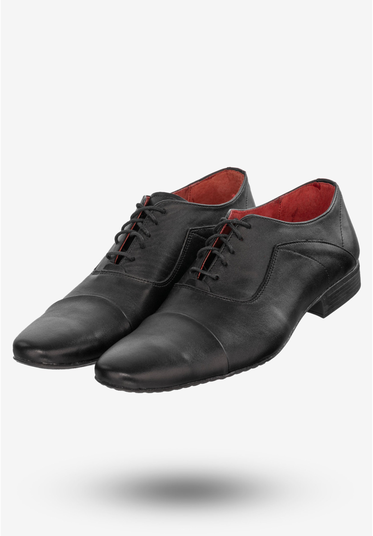 Półbuty Wizytowe Męskie Buty Eleganckie Peppe Rosso Czarne M400C