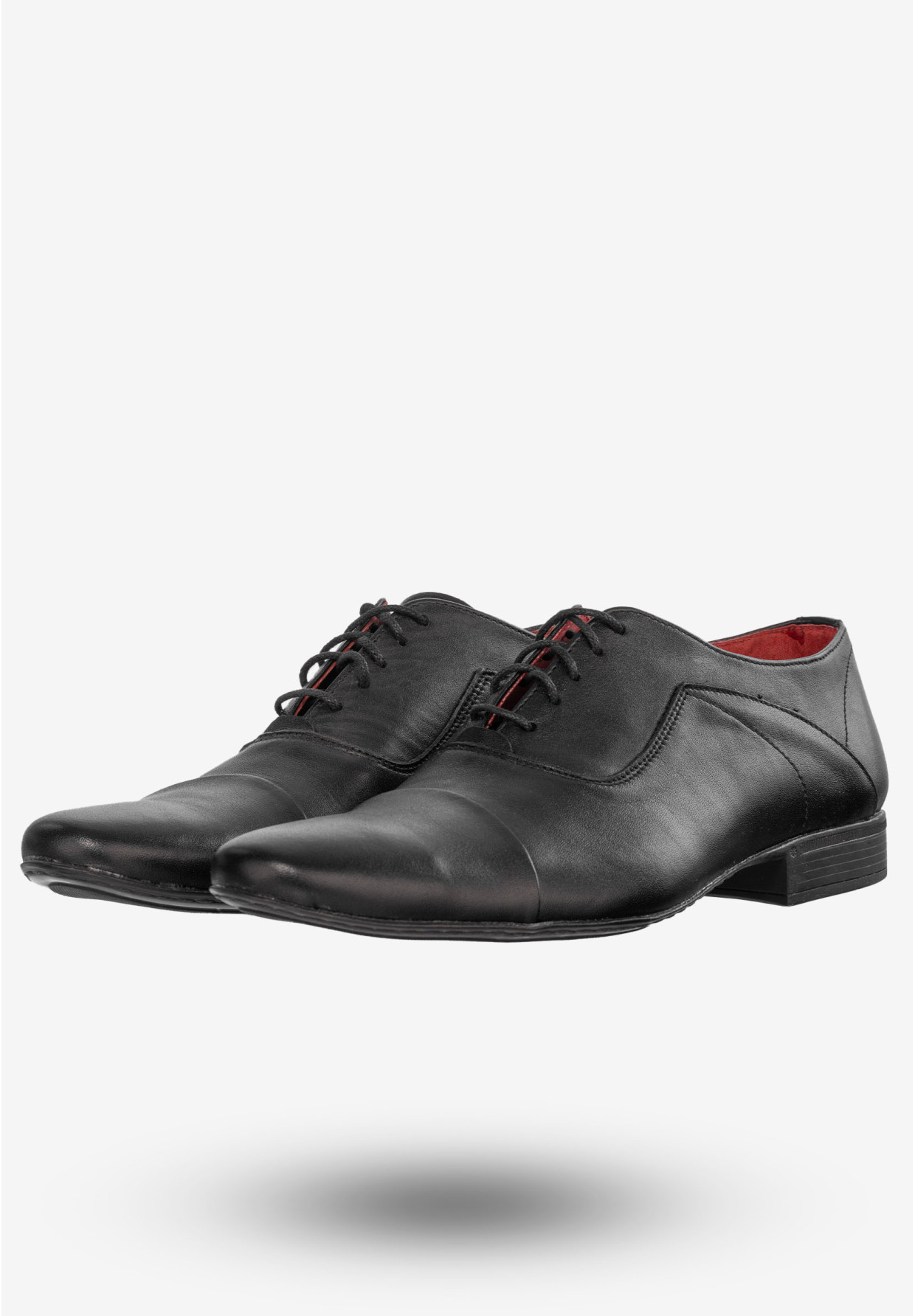 Półbuty Wizytowe Męskie Buty Eleganckie Peppe Rosso Czarne M400C