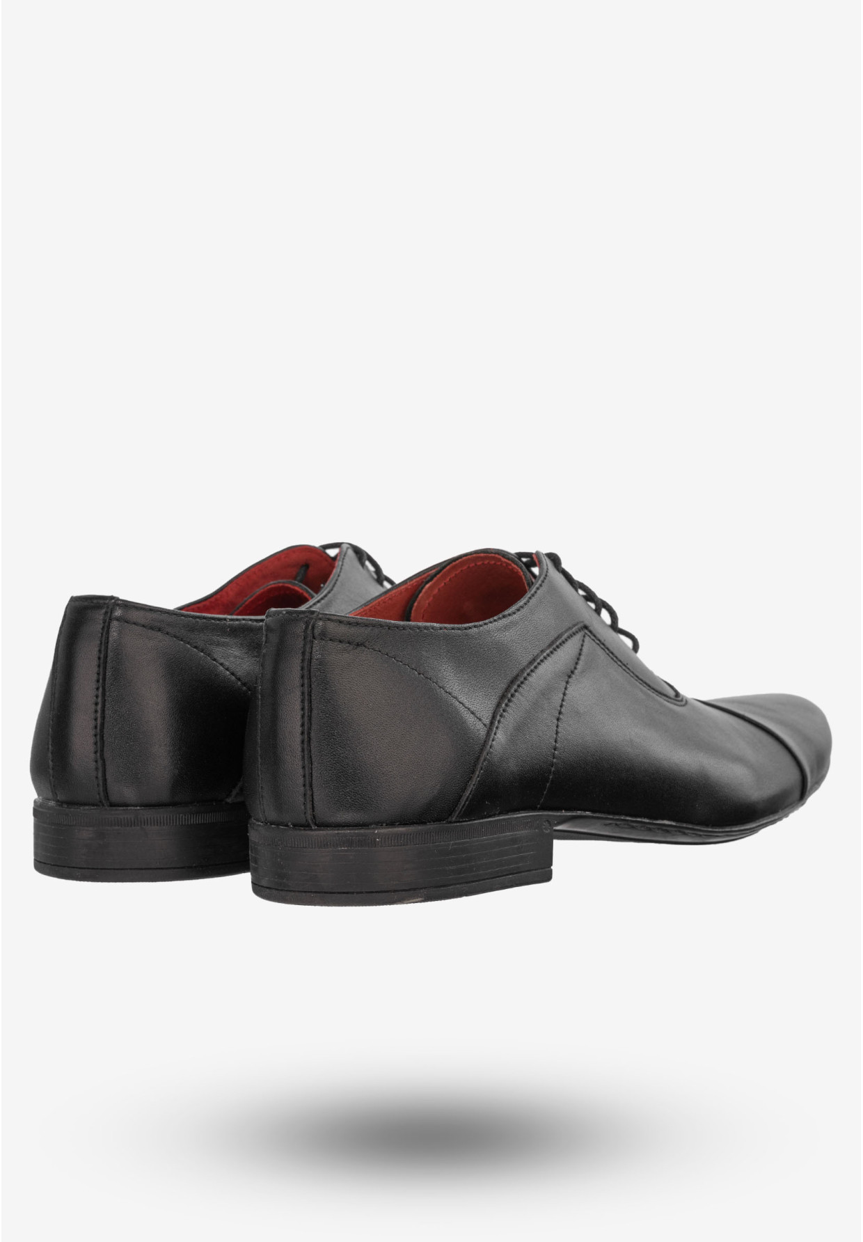 Półbuty Wizytowe Męskie Buty Eleganckie Peppe Rosso Czarne M400C