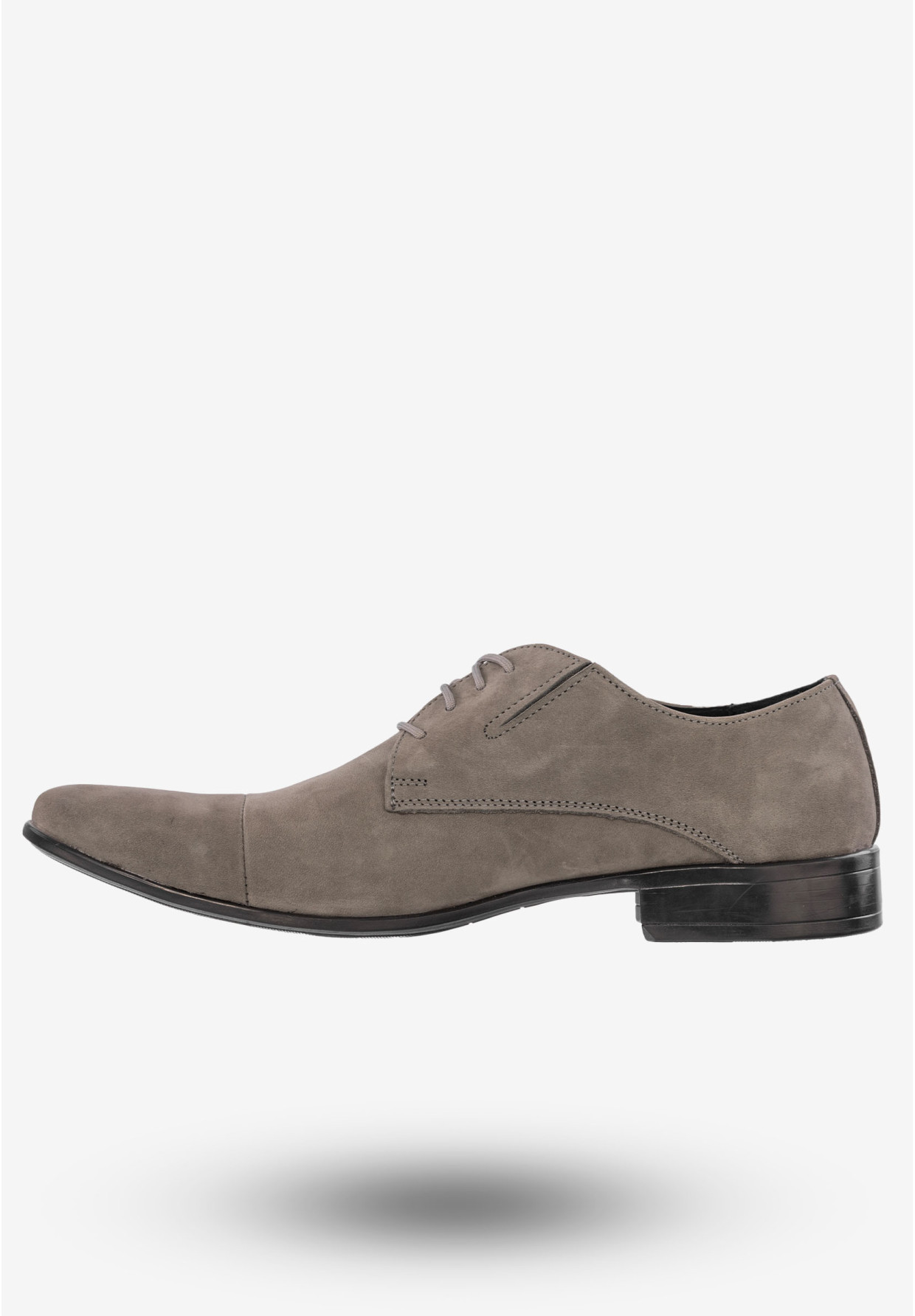 Półbuty Wizytowe Męskie Buty Eleganckie Peppe Rosso Popiel M452P