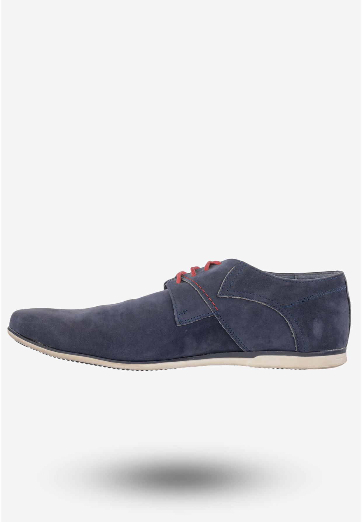 Półbuty Wizytowe Męskie Buty Eleganckie Peppe Rosso Granatowe M482NN