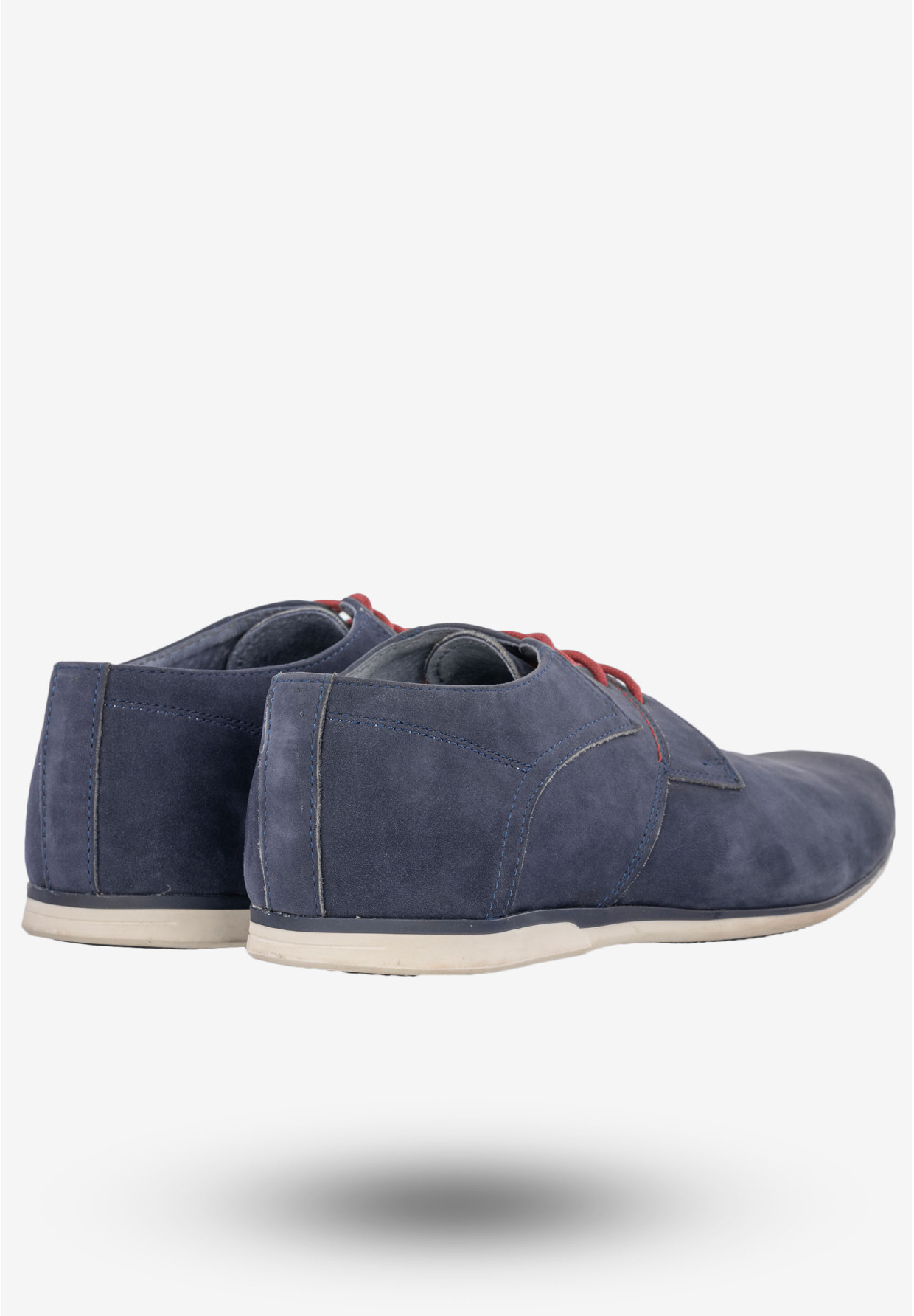 Półbuty Wizytowe Męskie Buty Eleganckie Peppe Rosso Granatowe M482NN
