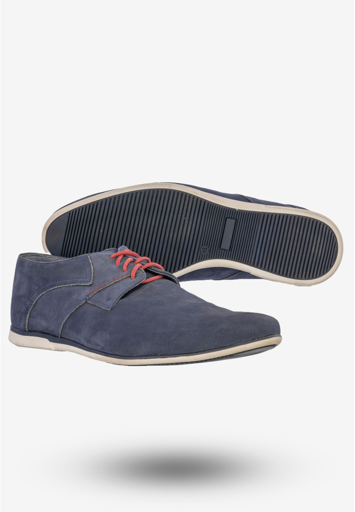 Półbuty Wizytowe Męskie Buty Eleganckie Peppe Rosso Granatowe M482NN