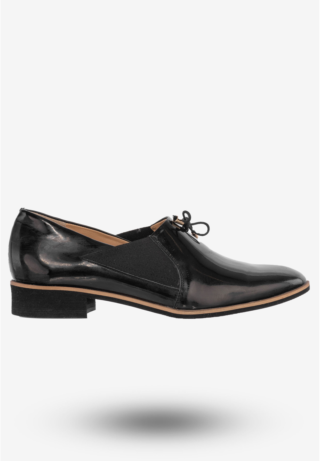 Półbuty Damskie Skórzane Buty Eleganckie Wsuwane eSKa Czarne 284