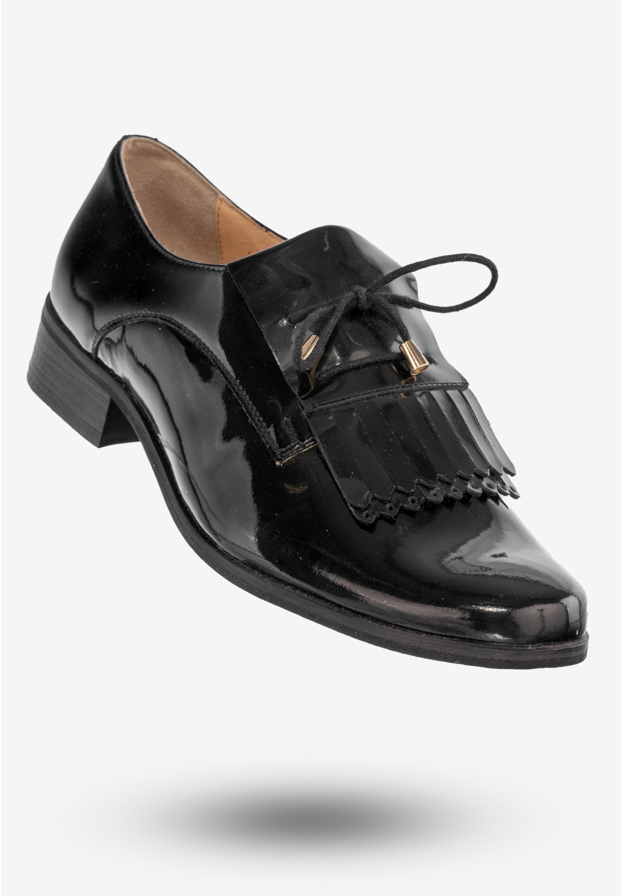 Półbuty Damskie Skórzane Buty Eleganckie eSKa Czarne 1306