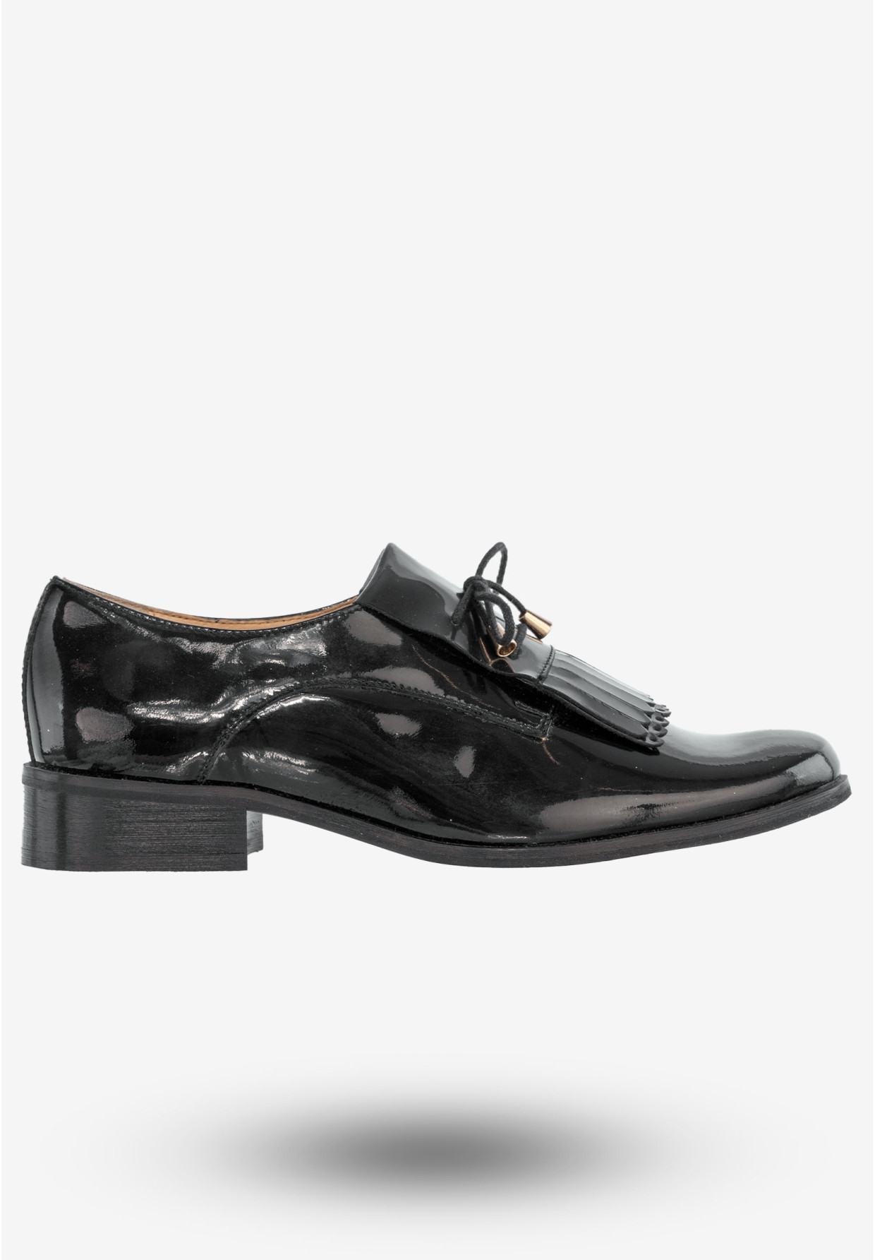 Półbuty Damskie Skórzane Buty Eleganckie eSKa Czarne 1306
