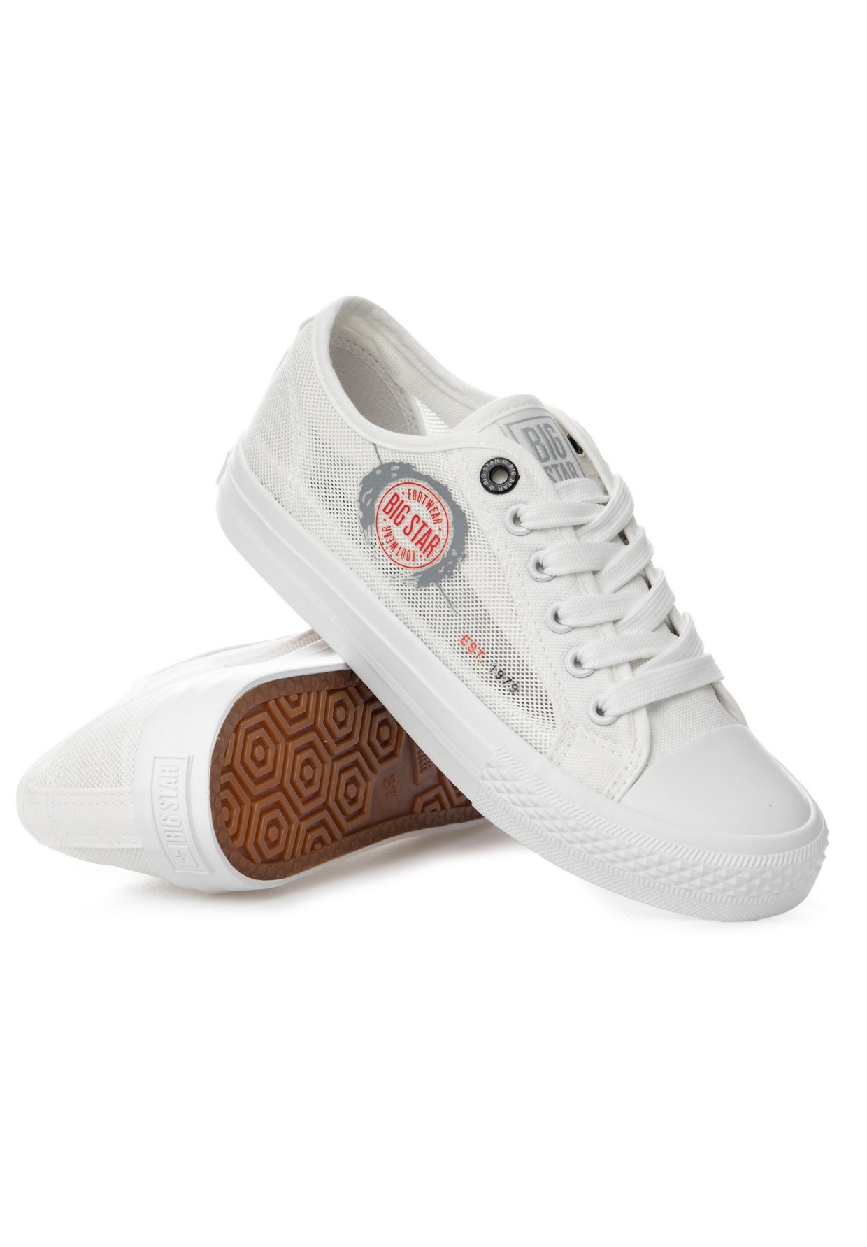 Trampki Damskie Big Star Białe JJ274A253