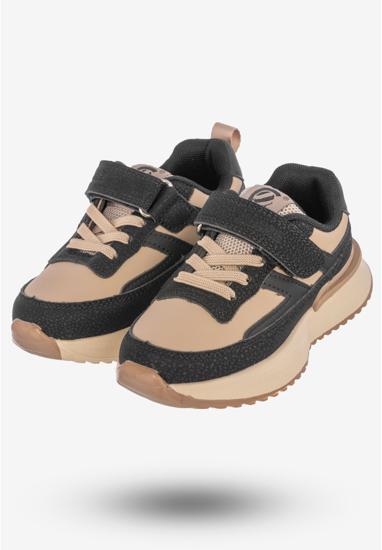 Sneakersy Dziecięce Buty Sportowe Wygodne Clibee Czarne EB295