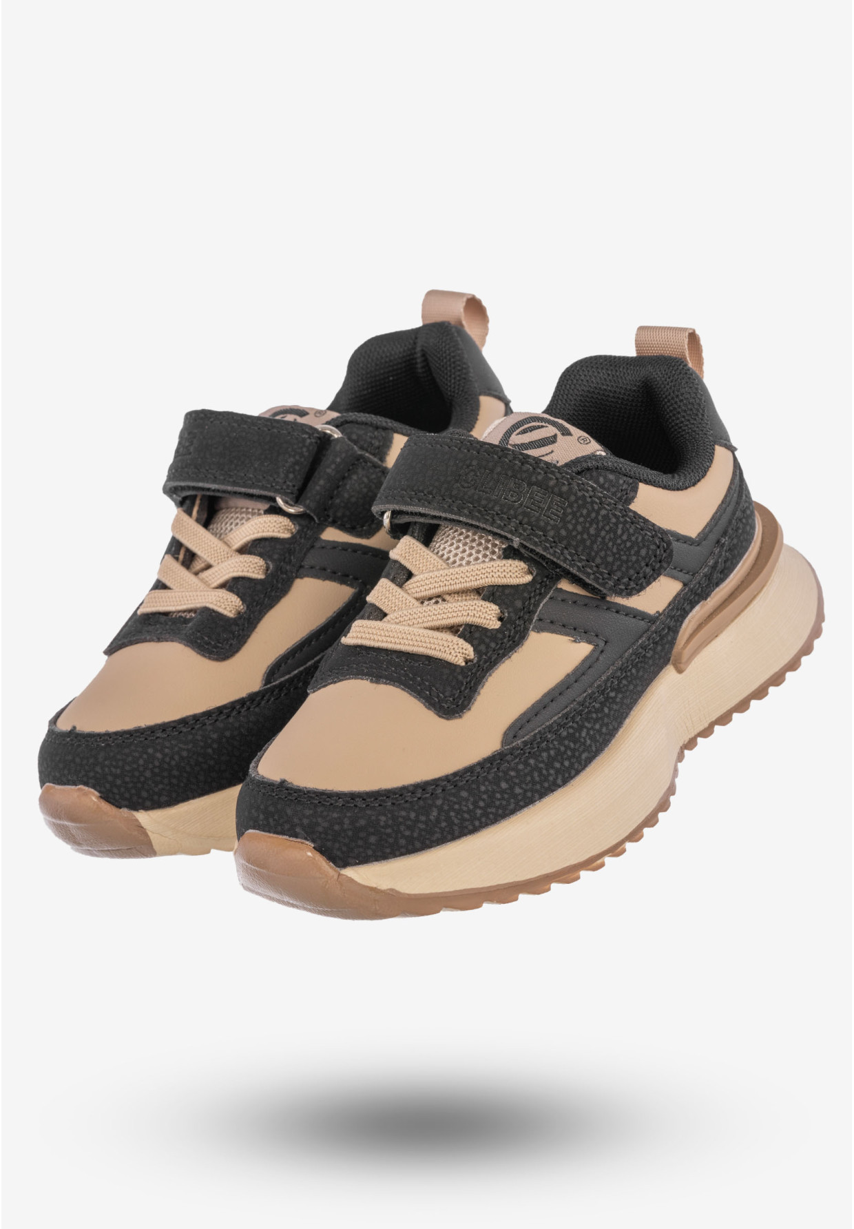 Sneakersy Dziecięce Buty Sportowe Wygodne Clibee Czarne EB295