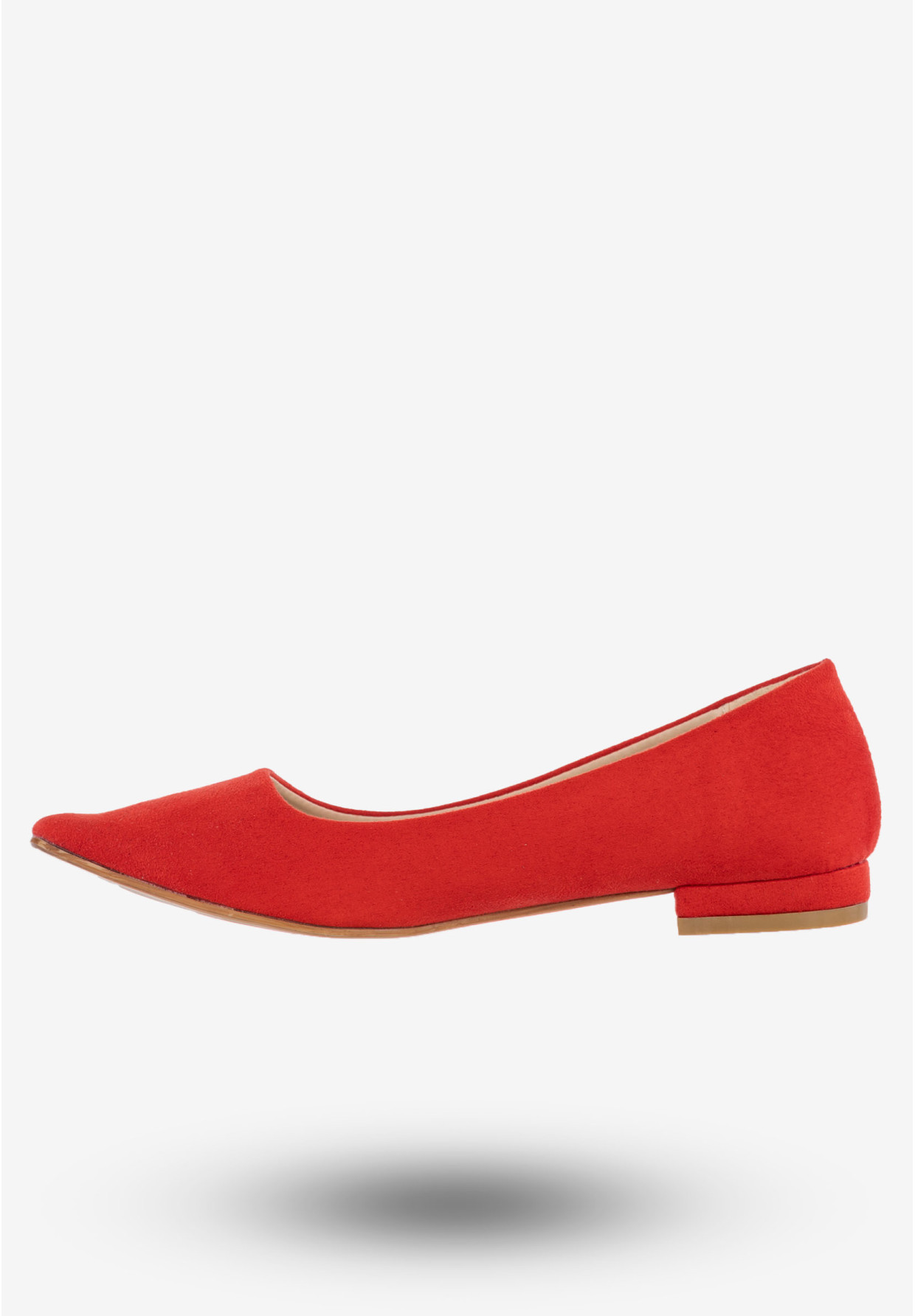 Baleriny Damskie Półbuty Eleganckie Buty Jezzi Czerwone 20BL35-2140-RED