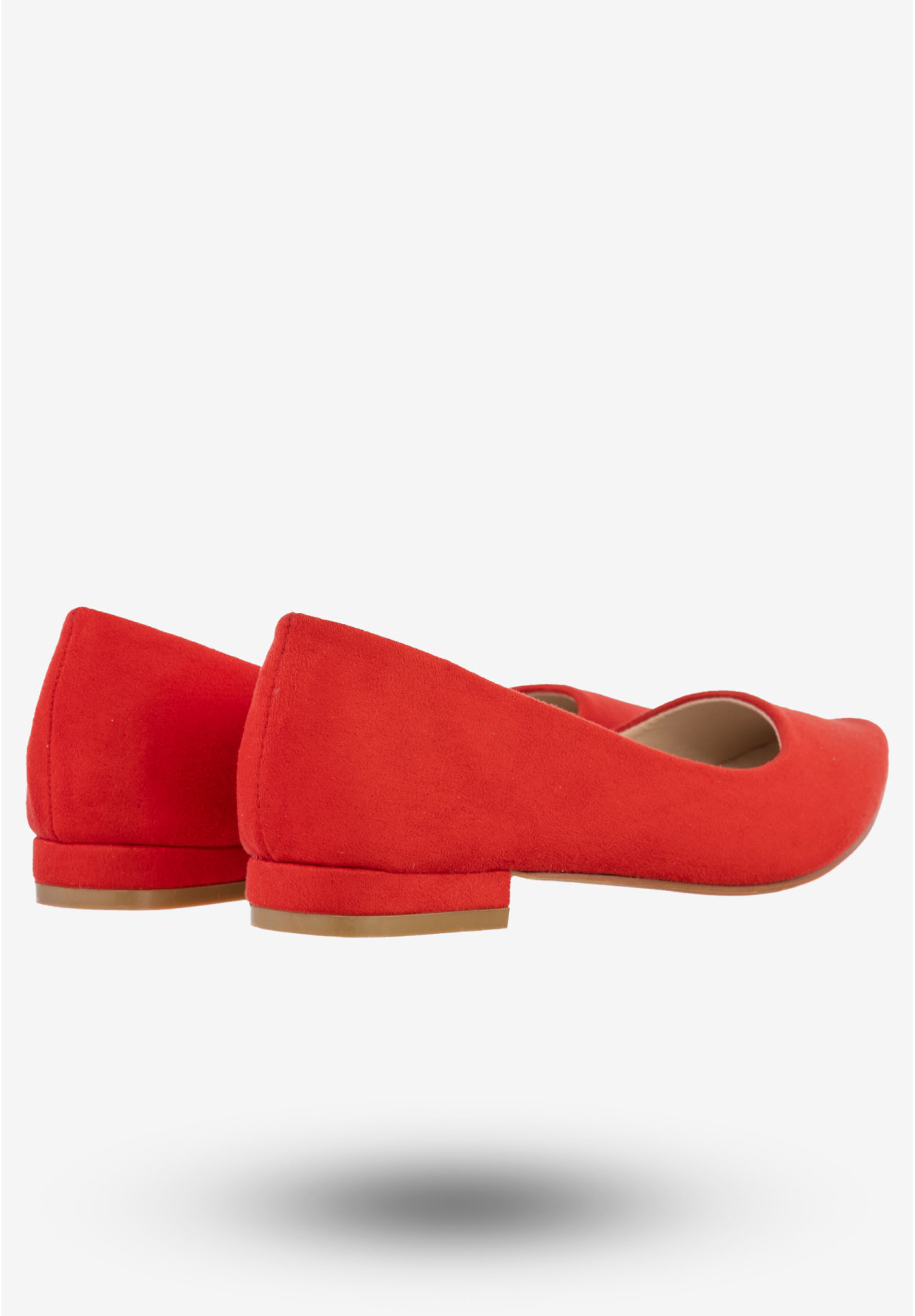 Baleriny Damskie Półbuty Eleganckie Buty Jezzi Czerwone 20BL35-2140-RED