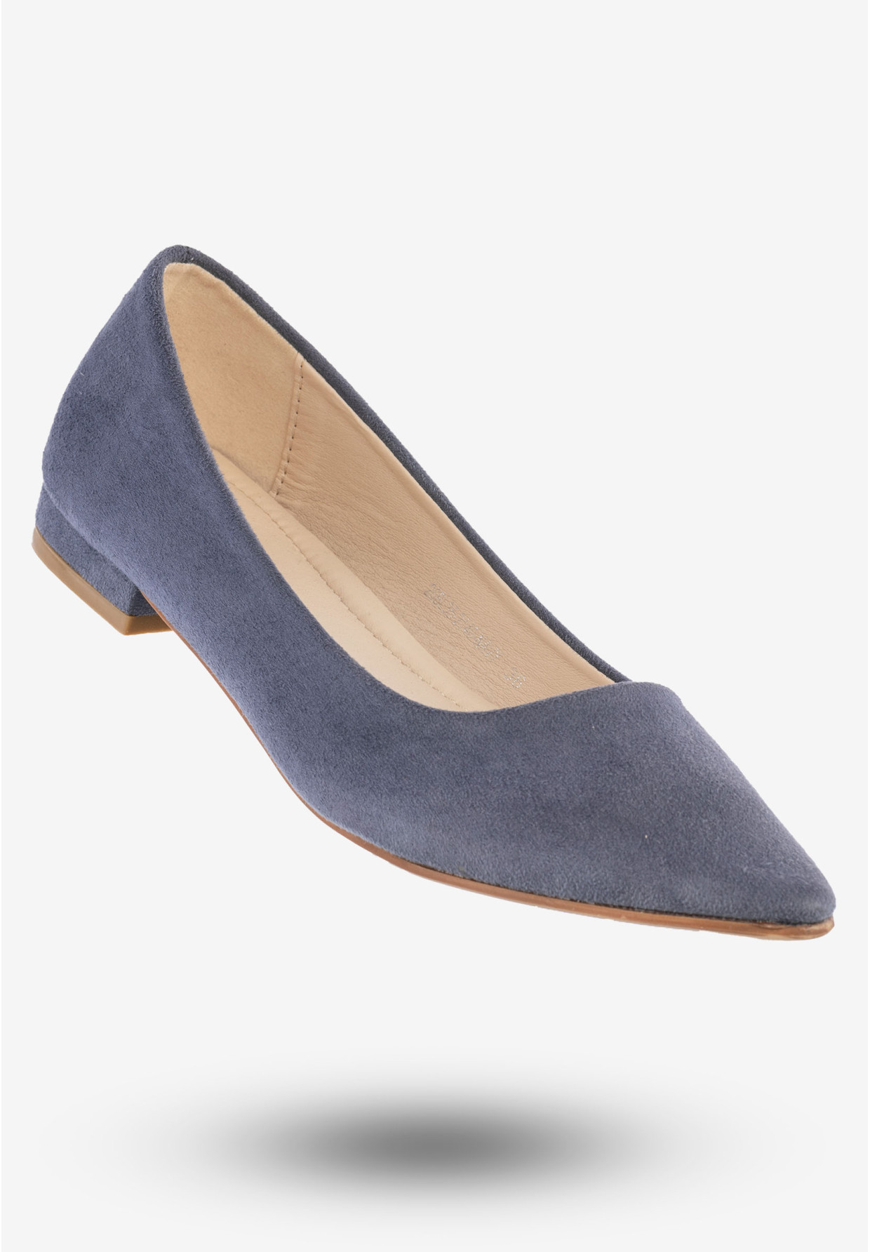 Baleriny Damskie Półbuty Eleganckie Buty Jezzi Niebieskie 20BL35-2140-NAVY