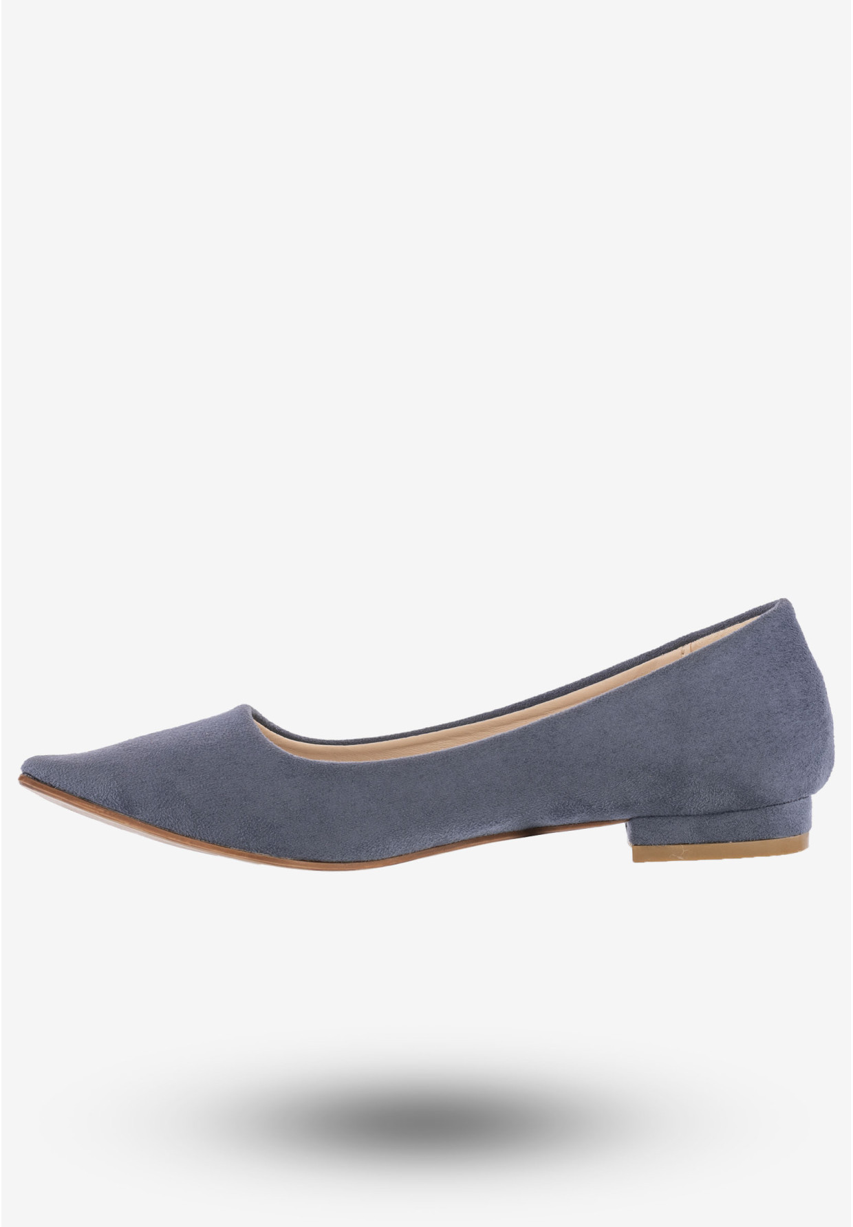 Baleriny Damskie Półbuty Eleganckie Buty Jezzi Niebieskie 20BL35-2140-NAVY
