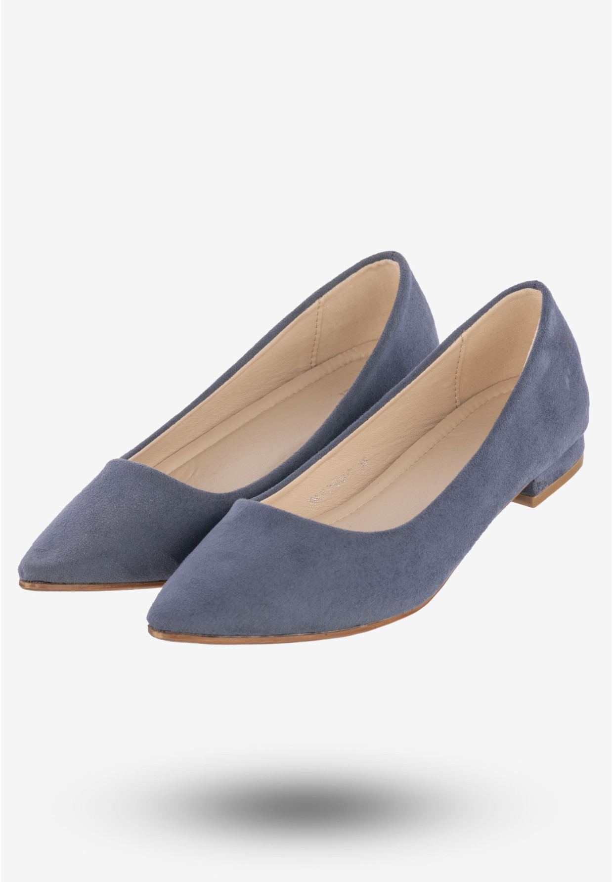 Baleriny Damskie Półbuty Eleganckie Buty Jezzi Niebieskie 20BL35-2140-NAVY