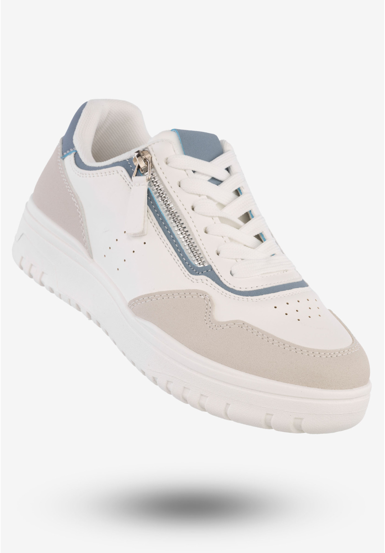 Sneakersy Damskie Ekoskóra Buty Sportowe McBraun Białe PL23233